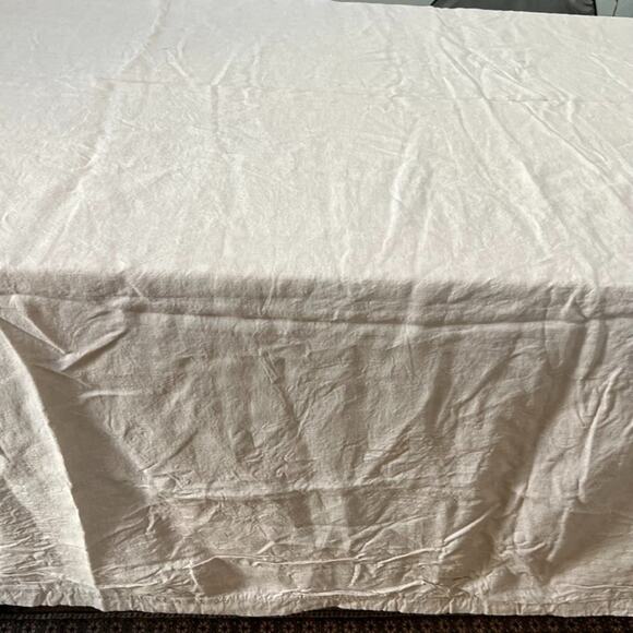 Hotel Collection Duvet Cover Full/Queen Beige 100% Linen Zip - Picture 3 of 10